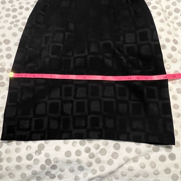 Max And Cleo Black Short Sleeve Sheer Top Geometric Bottom Cocktail Dress Size 4 - Picture 14 of 16